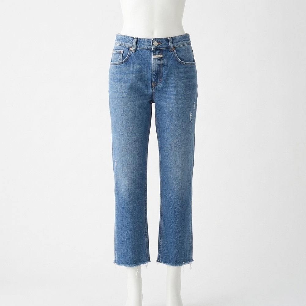 NEW CLOSED women's milo straight jean in mid blue